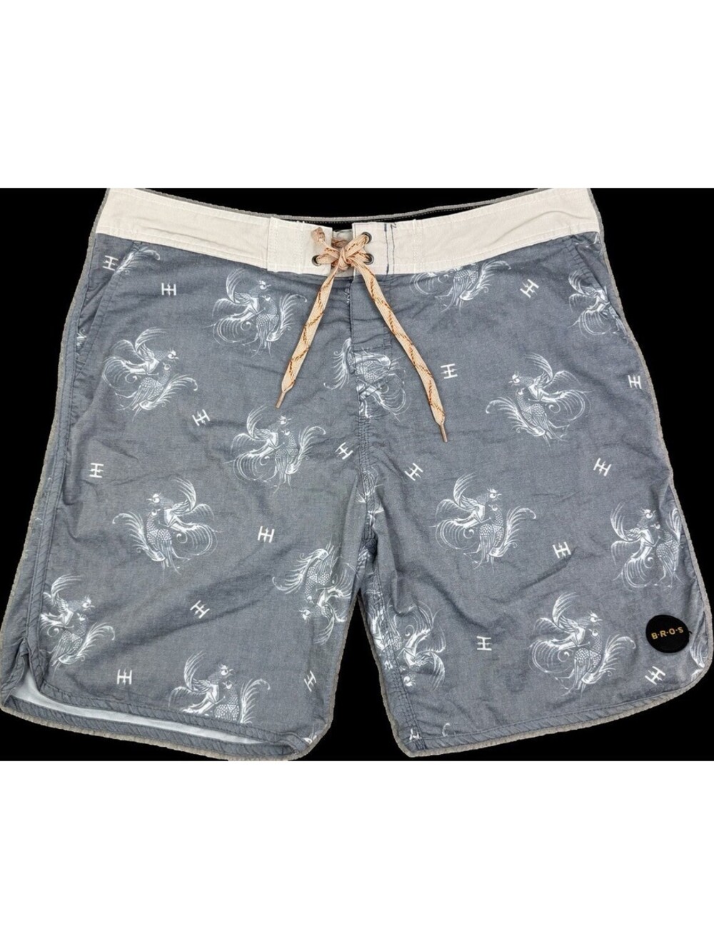 Howler Bros Board Shorts Mens 38 Stretch Swim Trunks Surf Skate Rooster AOP